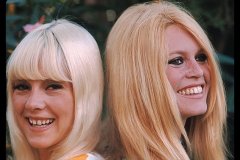 Sylvie Vartan et Brigitte Bardot, Rome, 1967