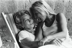 Avec sa mère Ilona en Egypte