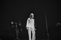 Bulgarian-French singer and actress Sylvie Vartan on stage at the Royal Command Performance or Royal Variety Performance at the London Palladium, London, UK, 8th November 1965.  (Photo by Evening Standard/Hulton Archive/Getty Images)